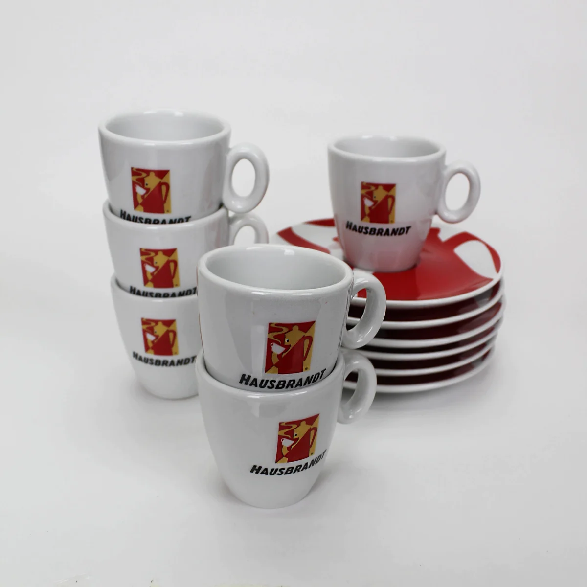 Φλιτζάνι Καφέ  hausbrandt espresso με πιατάκι Σετ 6 τεμ. - Image 1