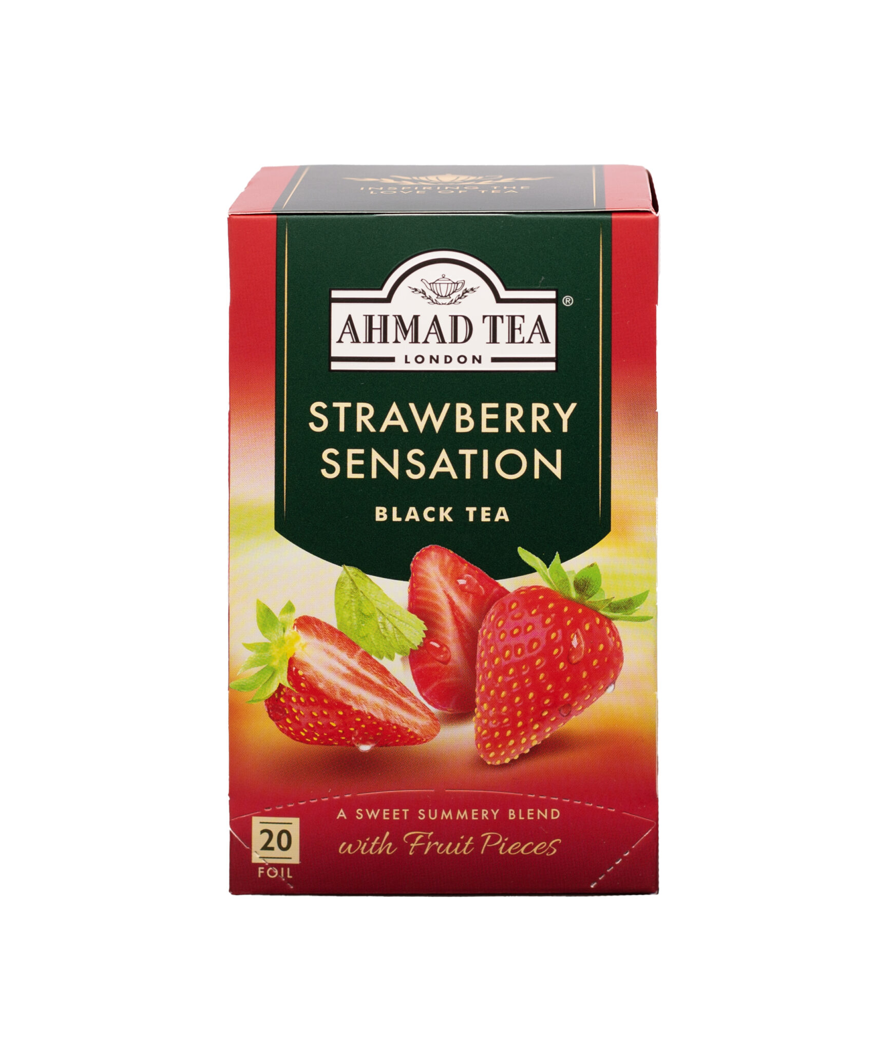 Strawberry-F-1-1739x2048 Ahmad Tea Μαύρο Τσάι Φράουλα 20 Φακελάκια - Image 1