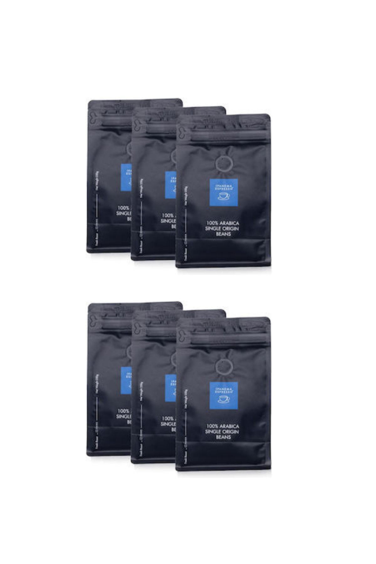 Ipanema Καφές Espresso Μονοποικιλιακός Arabica Brazil Premium σε Κόκκους 6x250gr - Image 1