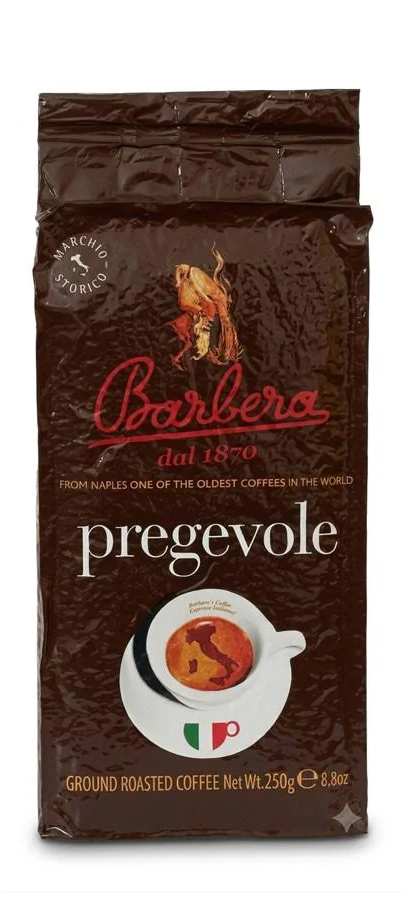 shopping (1) Caffè Barbera Pregevole – Premium Ιταλικός Αλεσμένος Καφές Espresso (250g) - Image 1