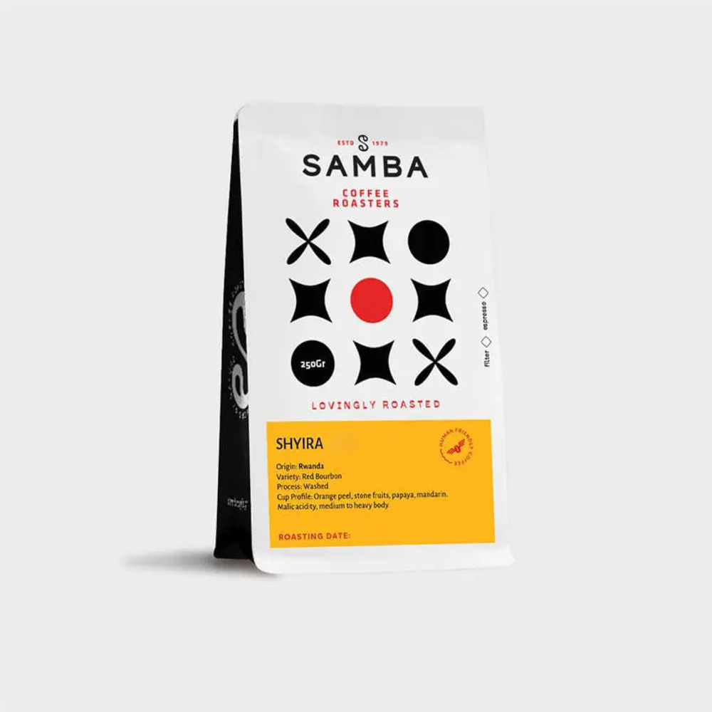 shyira-bag-samba-coffee-roasters-site-rwanda-1.jpg Καφές Espresso Κόκκοι Samba Rwanda Shyira-250gr - Image 1